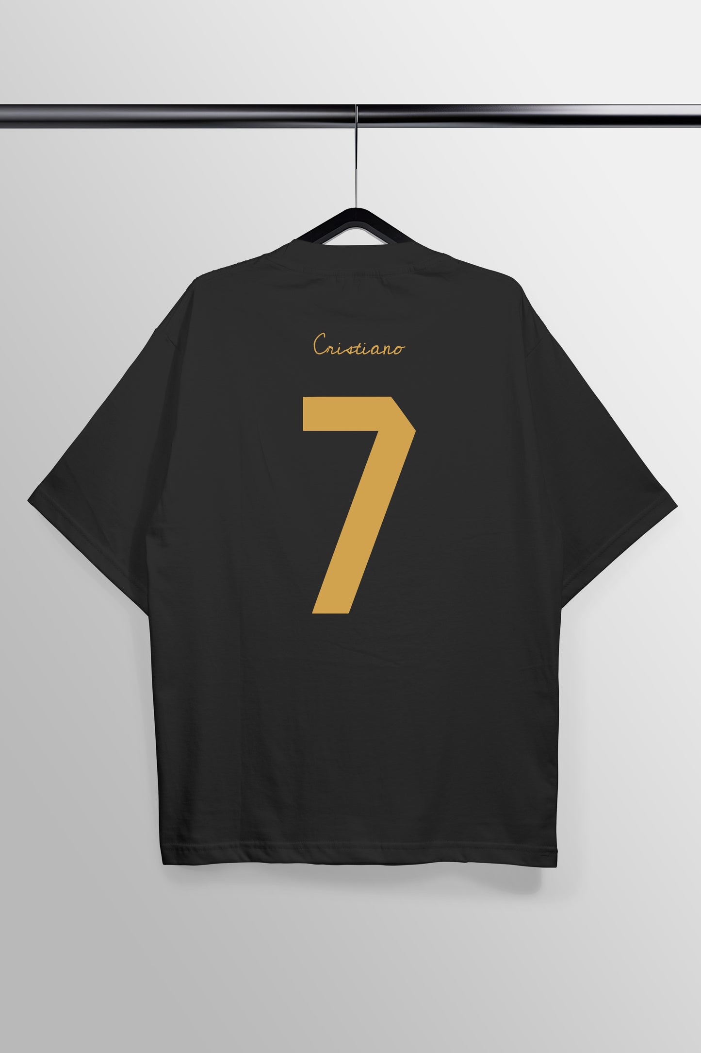 CR7 Los Blancos Tribute Black Oversized Tee