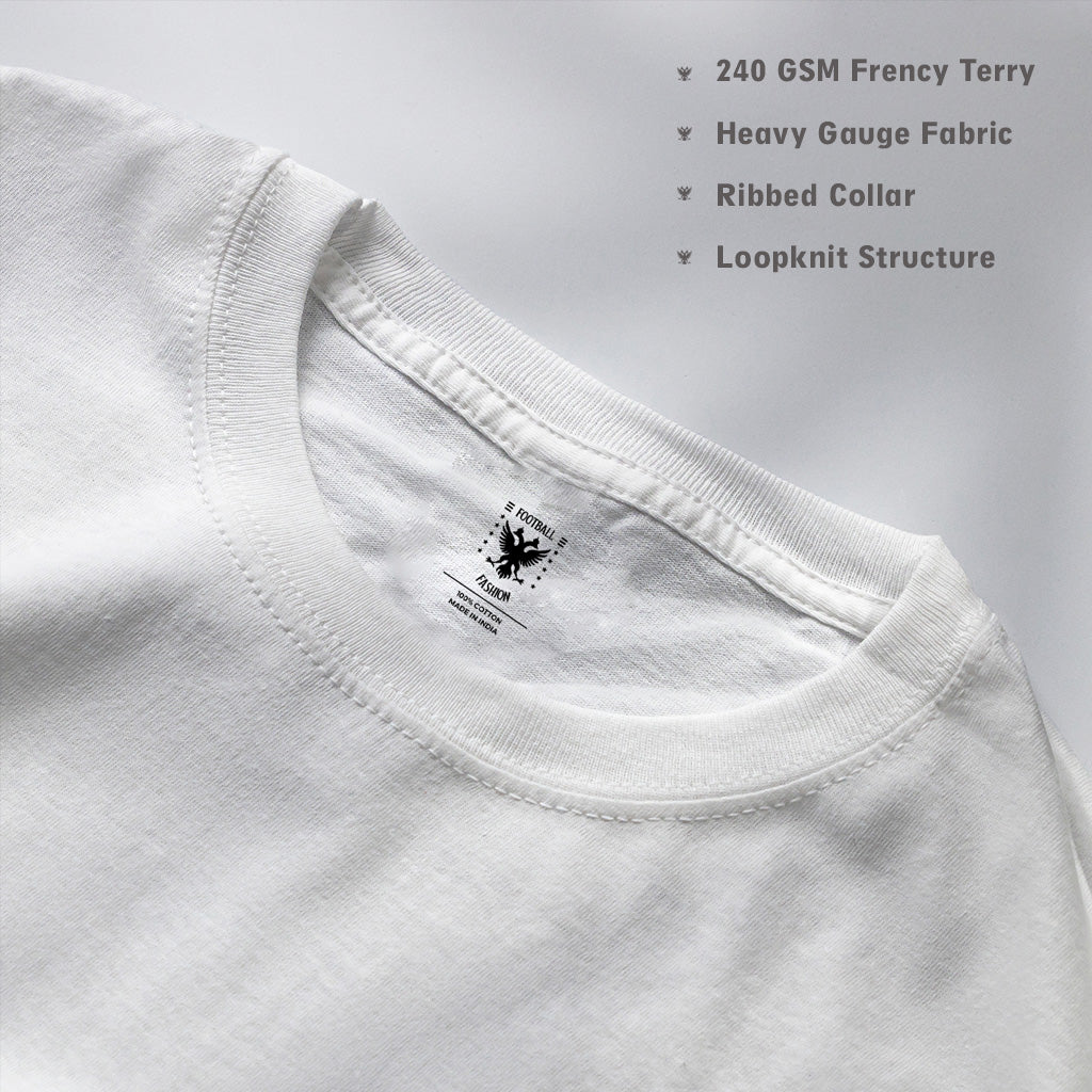 Blaugrana Messi G.O.A.T Tribute White Oversized Tee