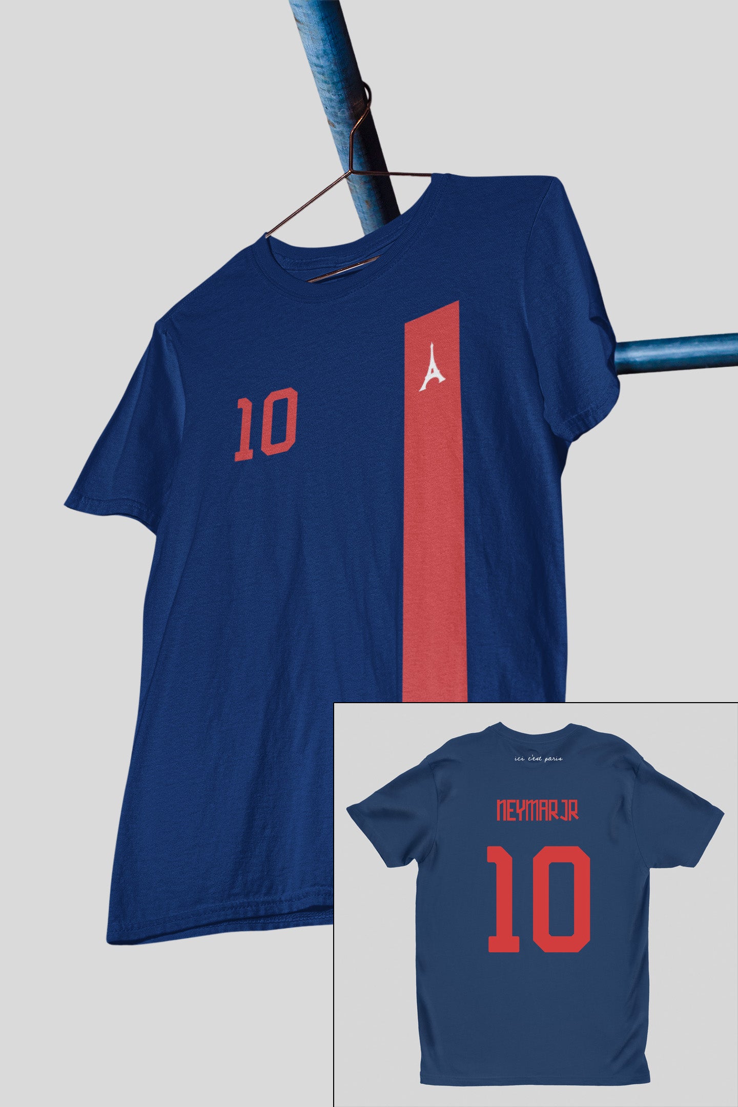 Paris Neymar Tribute Navy Blue Shirt