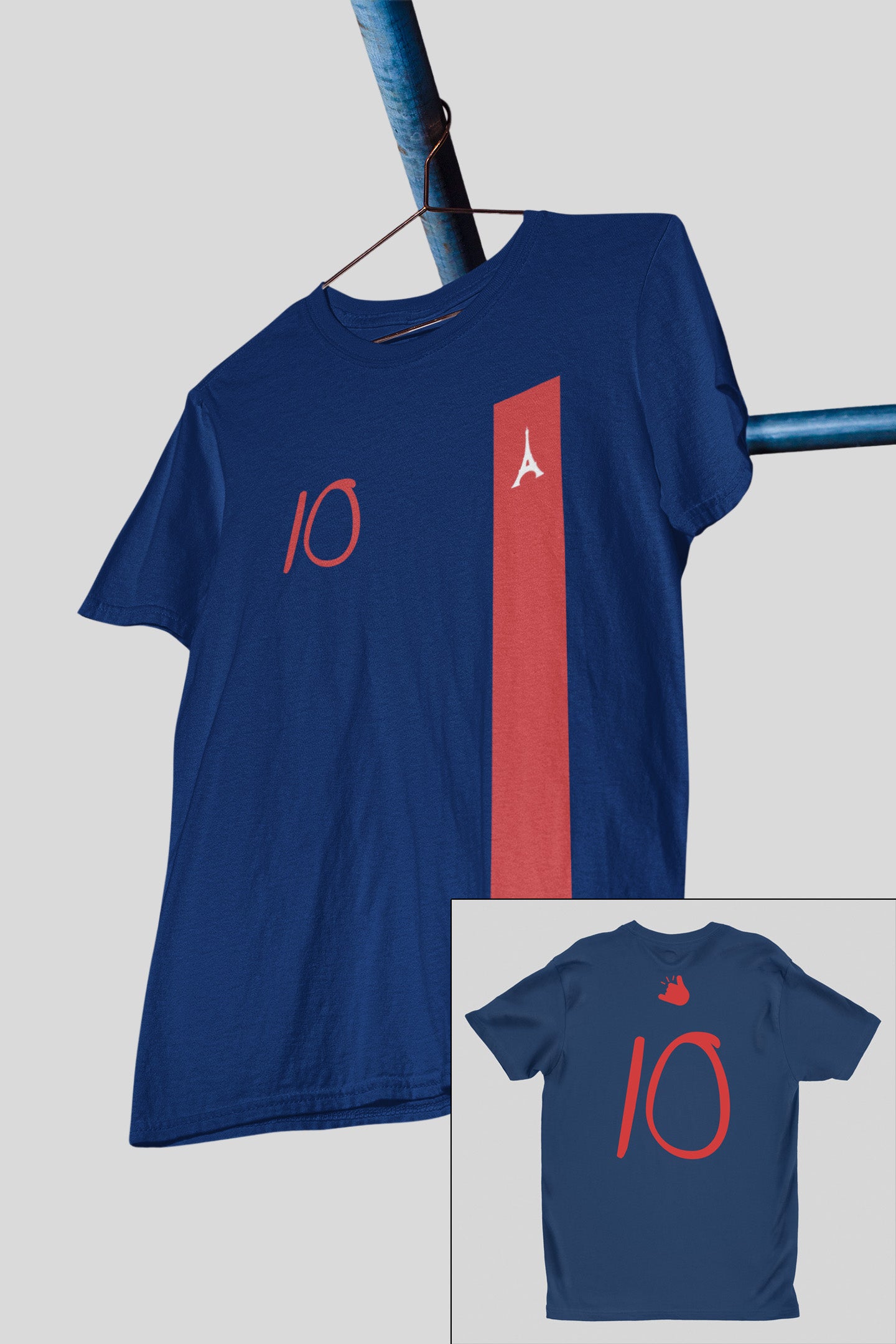 Paris Ronaldinho Tribute Navy Blue Shirt