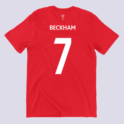 The Devil Beckham Tribute Red Tee