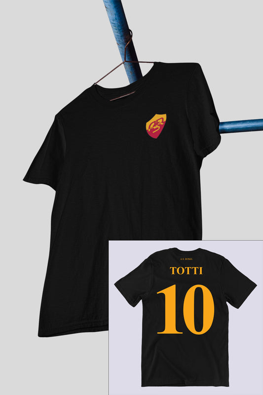 Roma Totti Tribute Black Tee