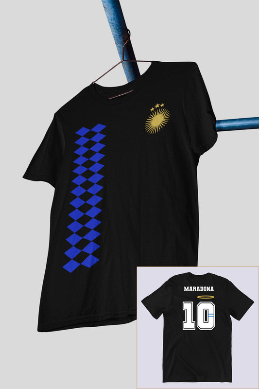 The Argentina Maradona Tribute Black Tee