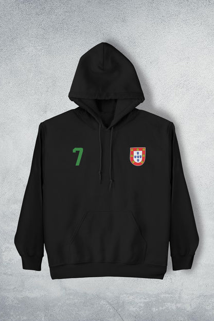 A Selecao CR7 G.O.A.T Black Hoodie