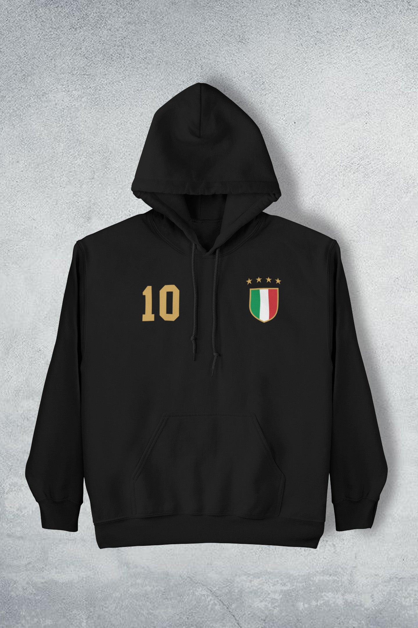 Del Piero Italia Black Hoodie