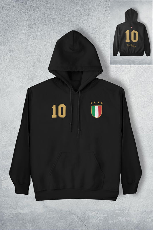 Del Piero Italia Black Hoodie