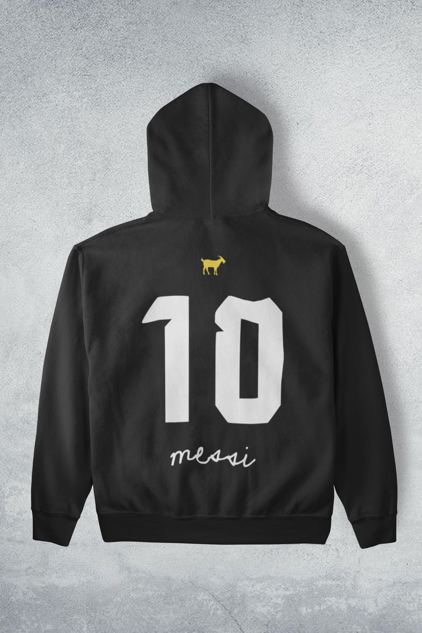 Messi Argentina G.O.A.T Black Hoodie