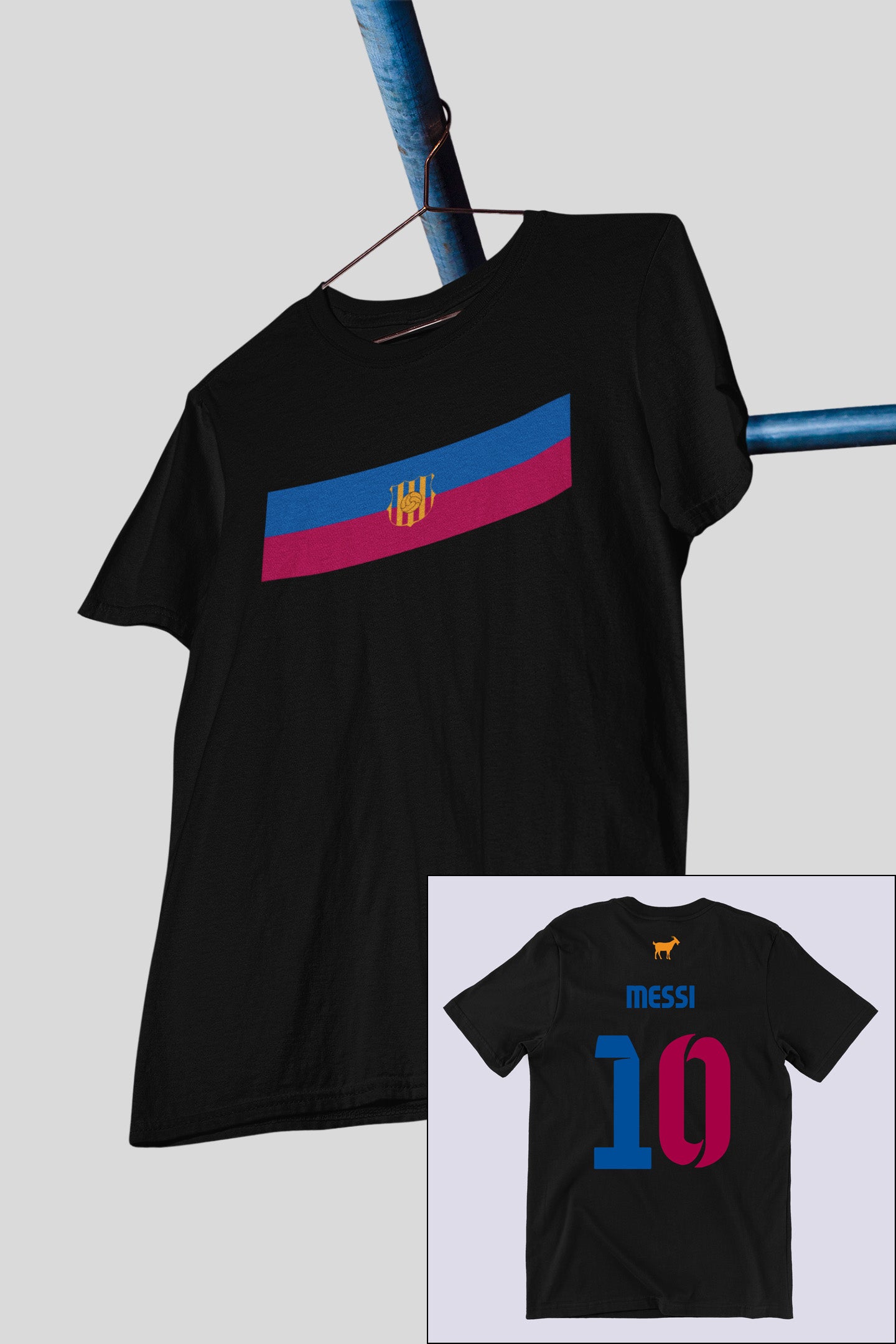 The Blaugrana Messi G.O.A.T Tribute Black Tee