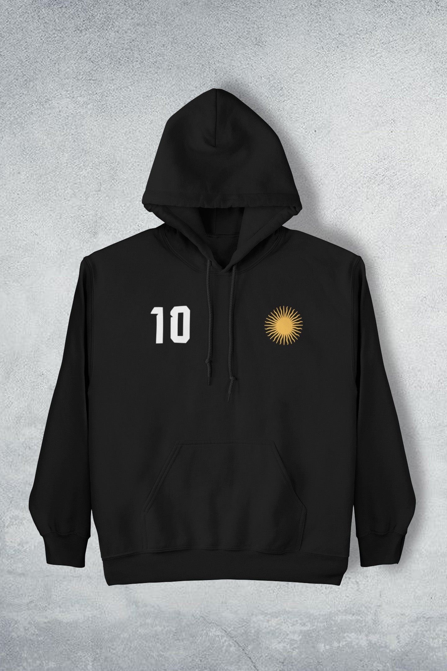 Messi Argentina G.O.A.T Black Hoodie