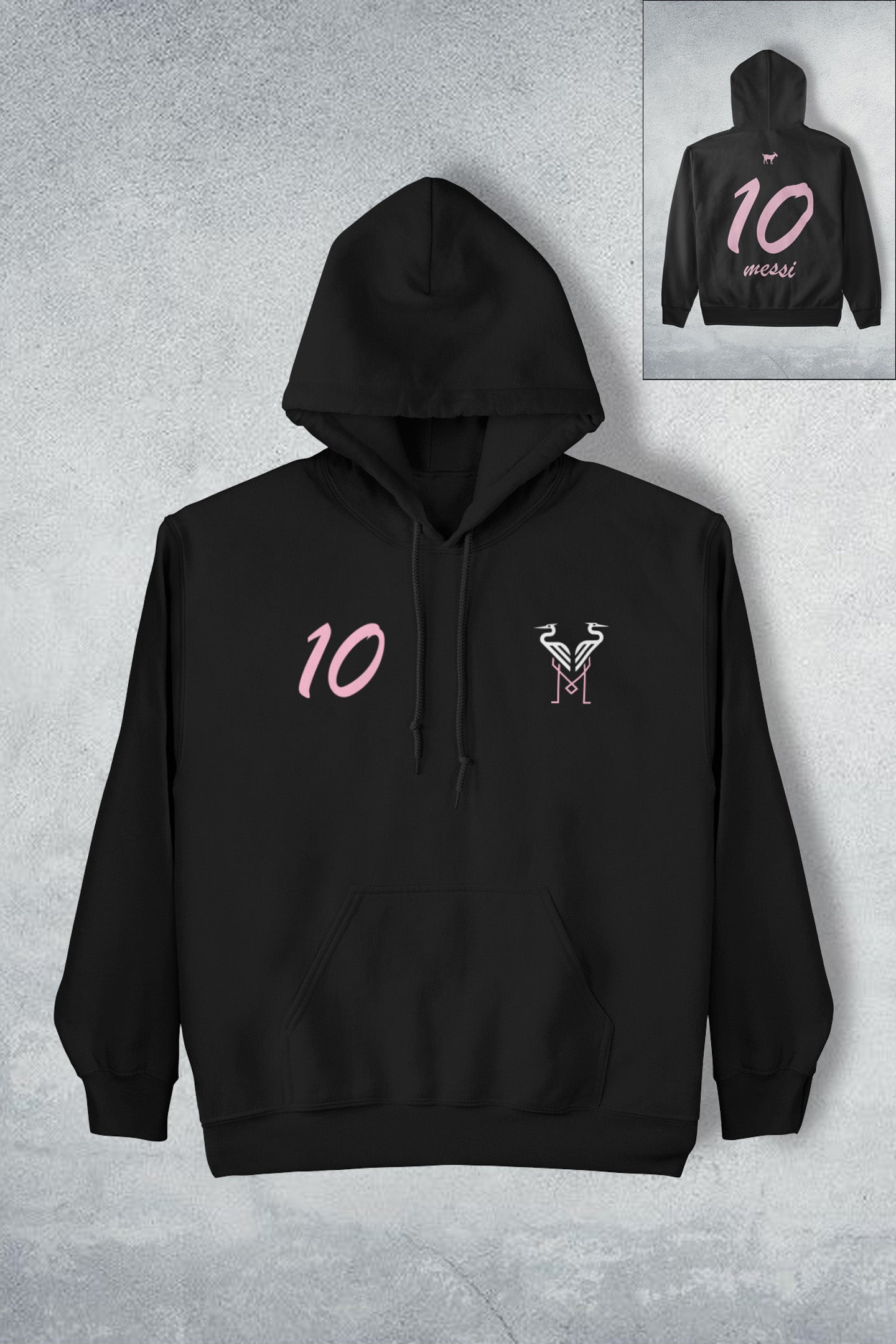 Messi Miami Black Hoodie