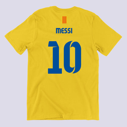 The Blaugrana Messi G.O.A.T Tribute Yellow Tee