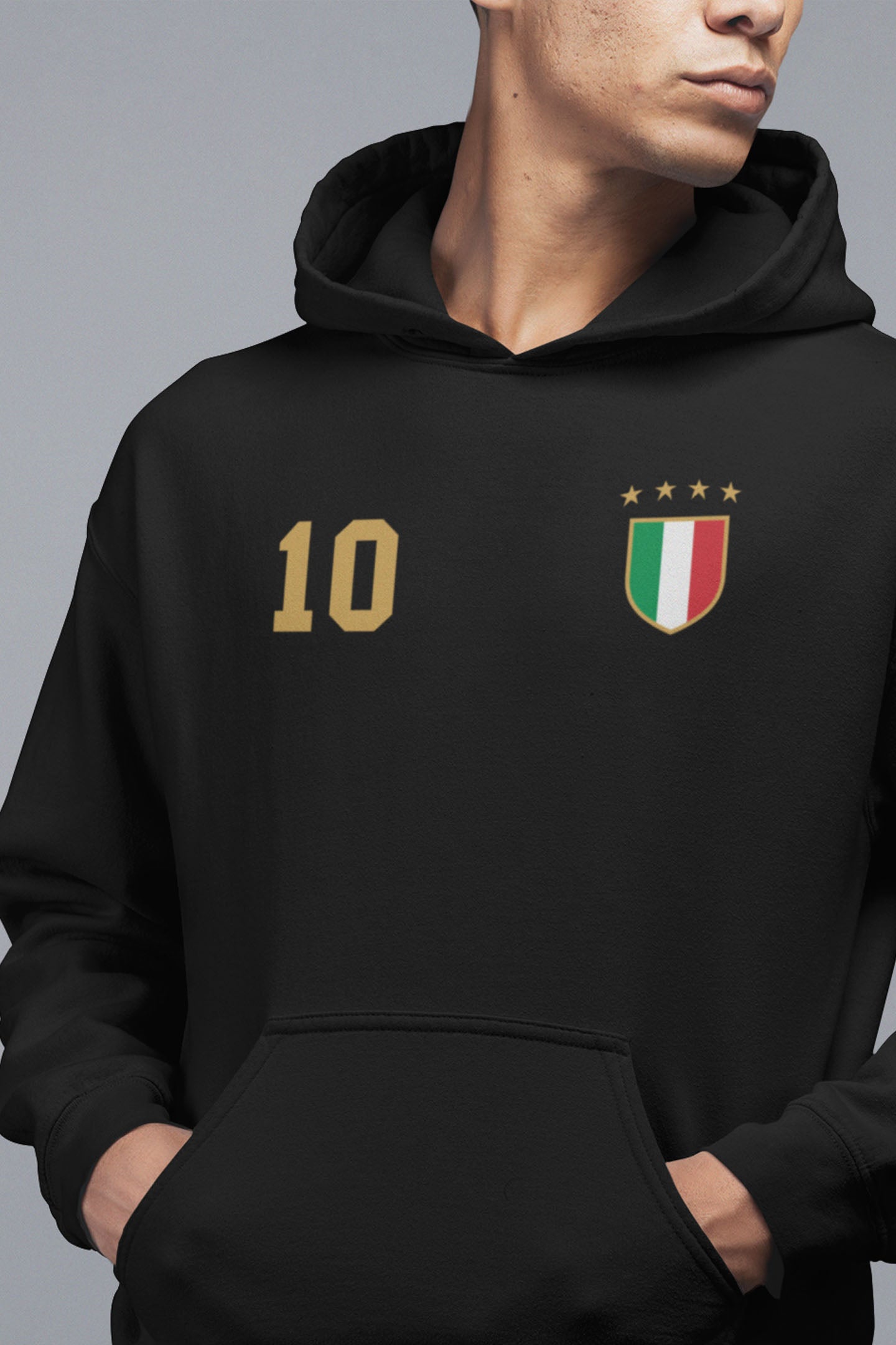 Del Piero Italia Black Hoodie