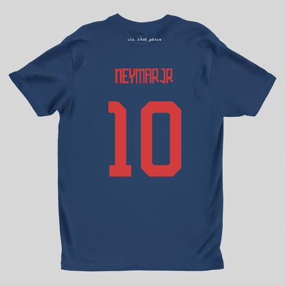 Paris Neymar Tribute Navy Blue Shirt