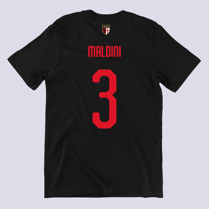 Rossoneri Maldini Tribute Black Tee